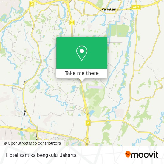 Hotel santika bengkulu map