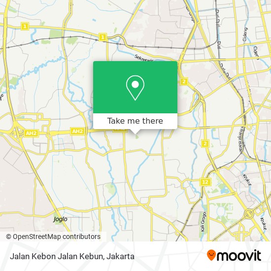 Jalan Kebon Jalan Kebun map