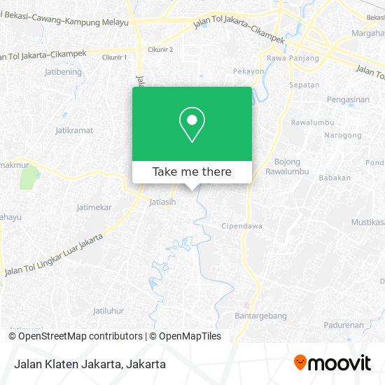 Jalan Klaten Jakarta map