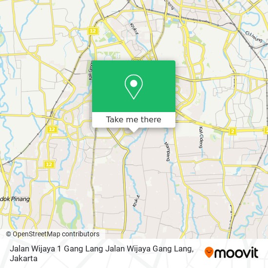 Jalan Wijaya 1 Gang Lang Jalan Wijaya Gang Lang map