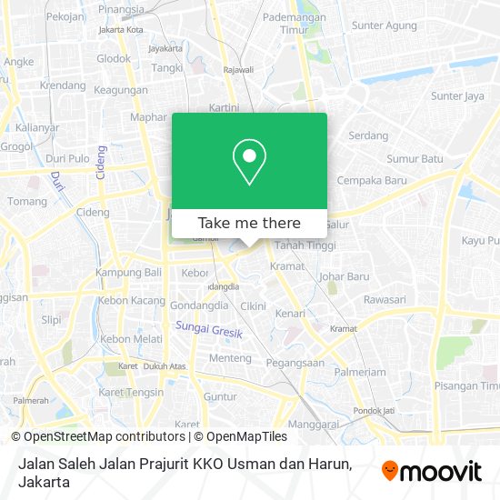 Jalan Saleh Jalan Prajurit KKO Usman dan Harun map