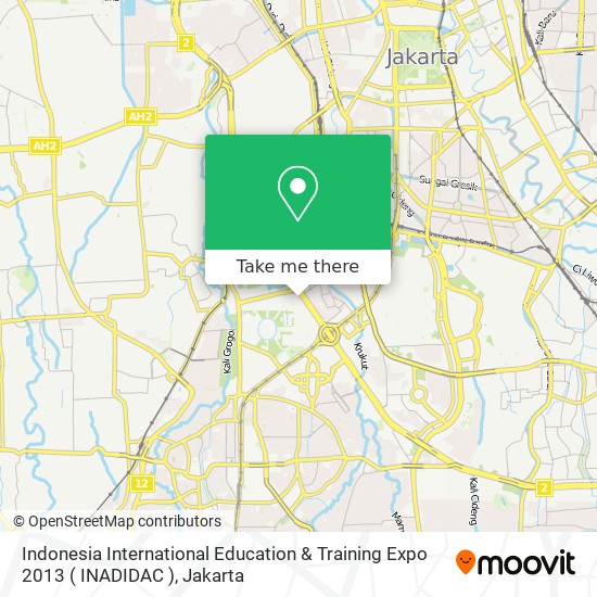 Indonesia International Education & Training Expo 2013 ( INADIDAC ) map