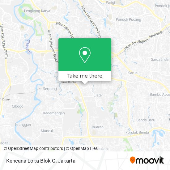 Kencana Loka Blok G map