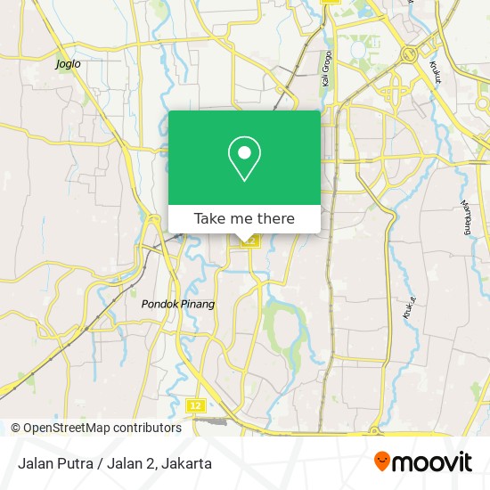 Jalan Putra / Jalan 2 map