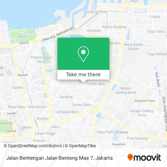 Jalan Bentengan Jalan Benteng Mas 7 map
