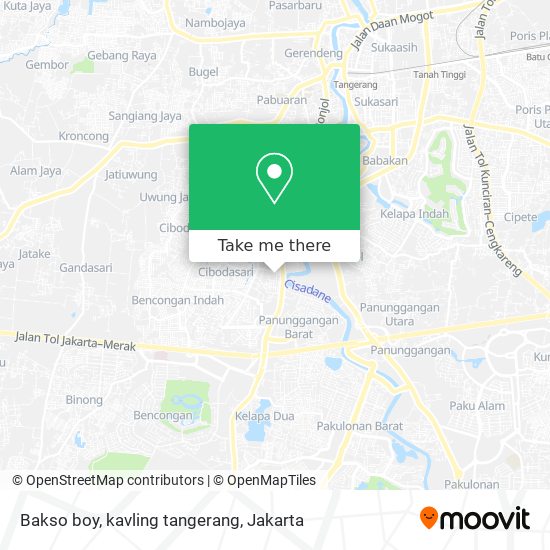 Bakso boy, kavling tangerang map