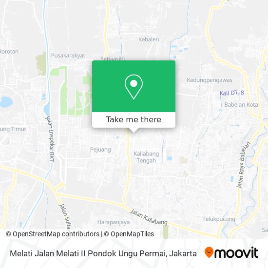 Melati Jalan Melati II Pondok Ungu Permai map