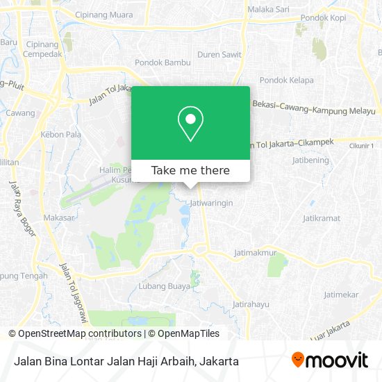 Jalan Bina Lontar Jalan Haji Arbaih map