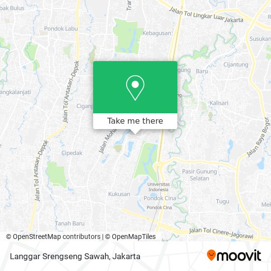 Langgar Srengseng Sawah map