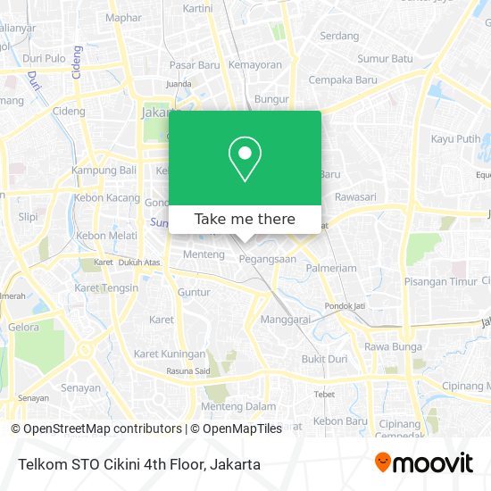 Telkom STO Cikini 4th Floor map