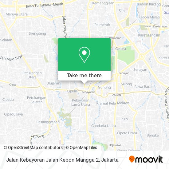 Jalan Kebayoran Jalan Kebon Mangga 2 map