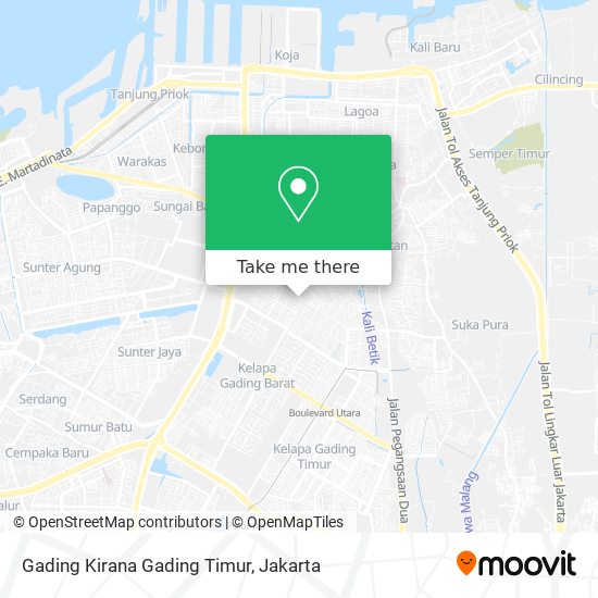 Gading Kirana Gading Timur map