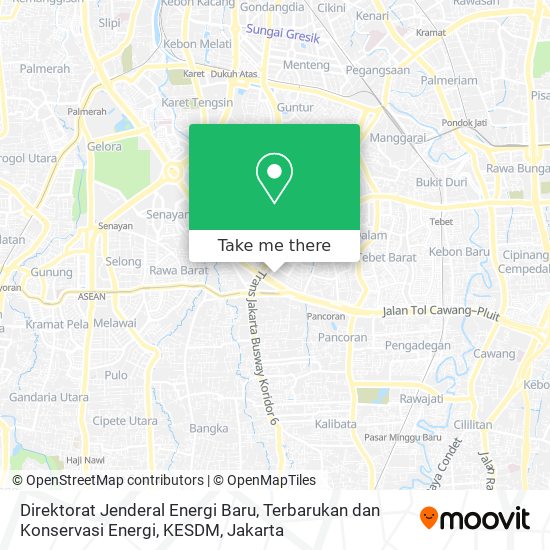 Direktorat Jenderal Energi Baru, Terbarukan dan Konservasi Energi, KESDM map