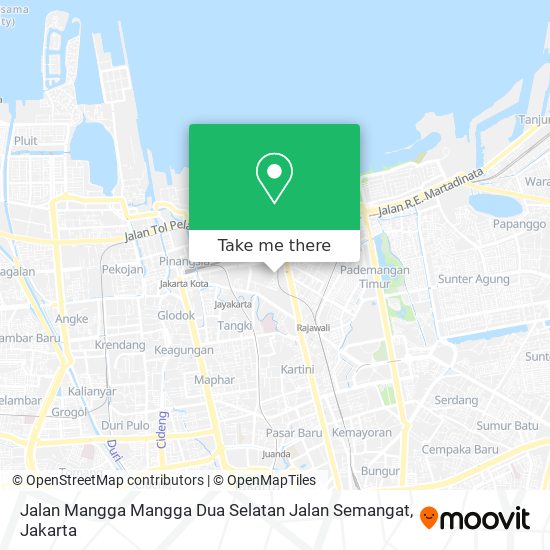 Jalan Mangga Mangga Dua Selatan Jalan Semangat map