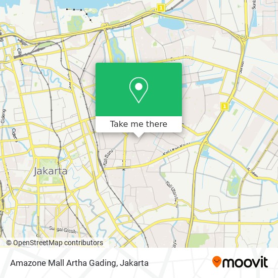 Amazone Mall Artha Gading map