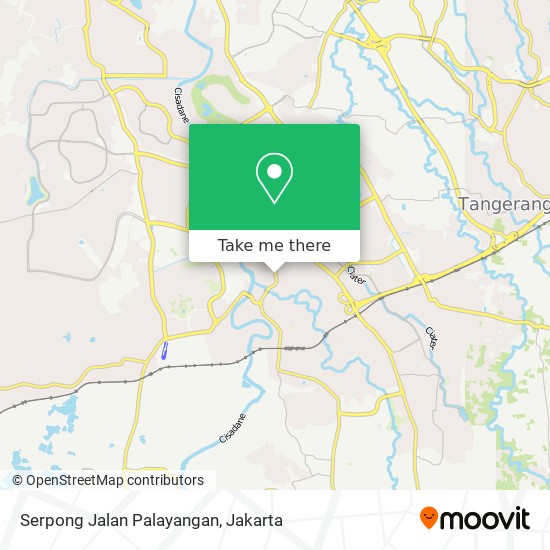 Serpong Jalan Palayangan map