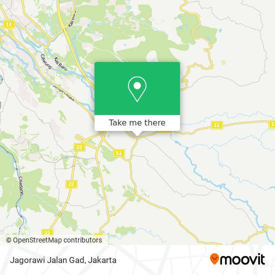 Jagorawi Jalan Gad map