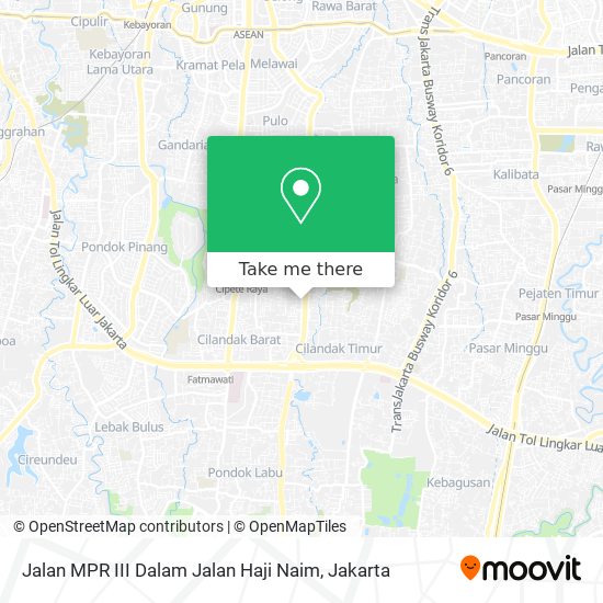 Jalan MPR III Dalam Jalan Haji Naim map