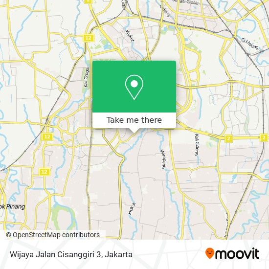 Wijaya Jalan Cisanggiri 3 map