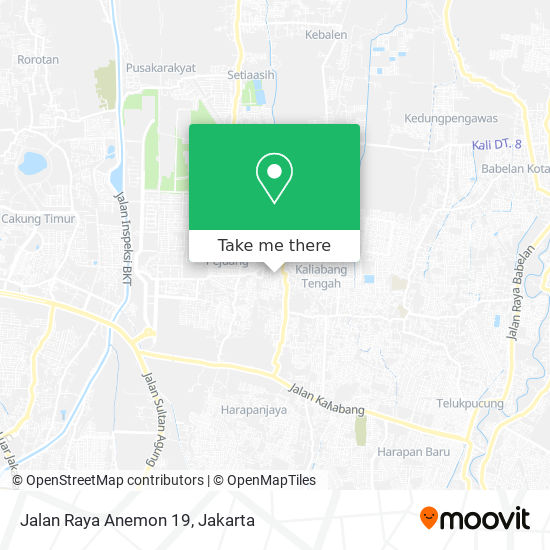 Jalan Raya Anemon 19 map