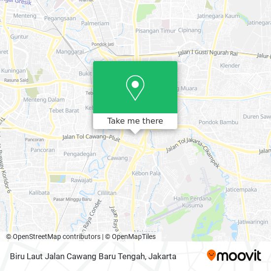 Biru Laut Jalan Cawang Baru Tengah map