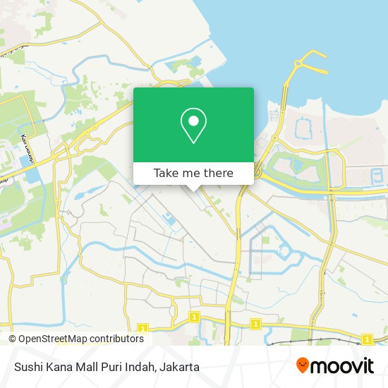 Sushi Kana Mall Puri Indah map