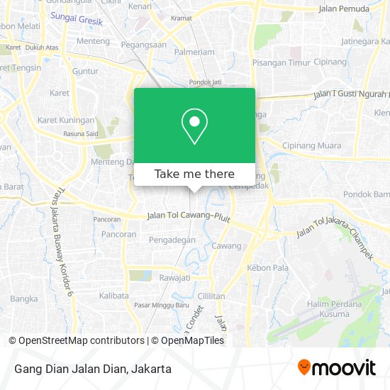 Gang Dian Jalan Dian map