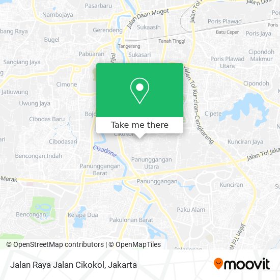 Jalan Raya Jalan Cikokol map