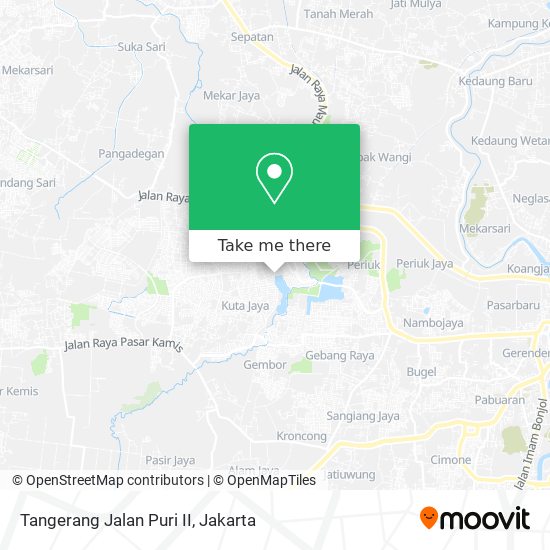 Tangerang Jalan Puri II map