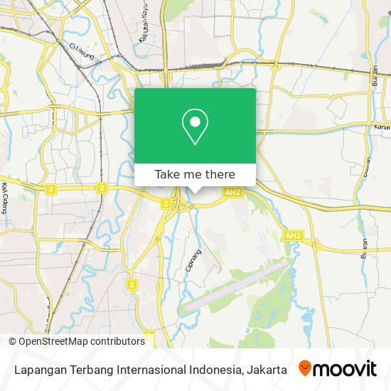 Lapangan Terbang Internasional Indonesia map