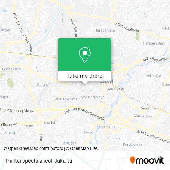 Pantai specta ancol map