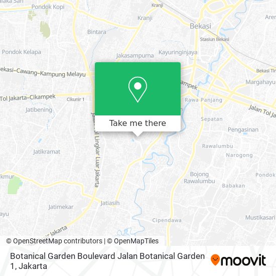 Botanical Garden Boulevard Jalan Botanical Garden 1 map