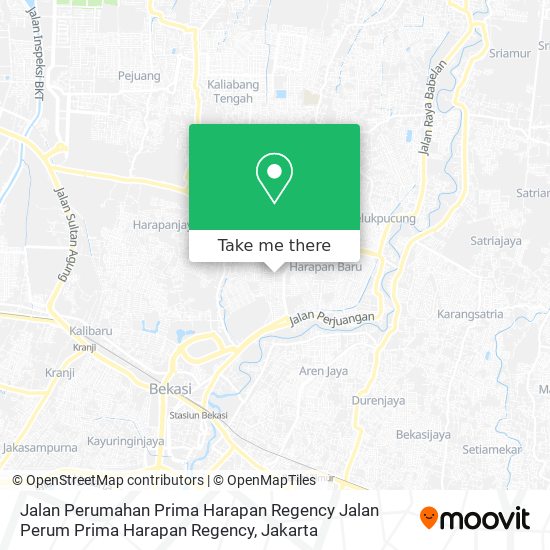 Jalan Perumahan Prima Harapan Regency Jalan Perum Prima Harapan Regency map