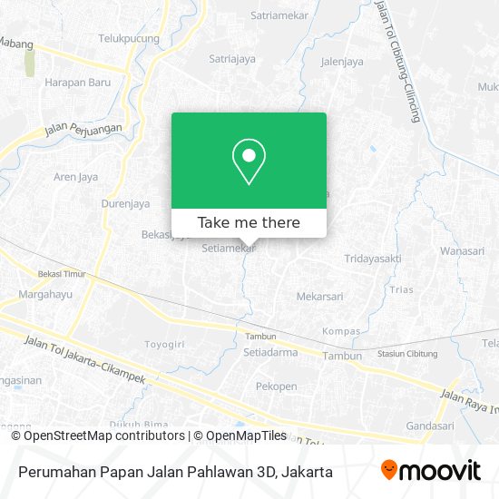 Perumahan Papan Jalan Pahlawan 3D map