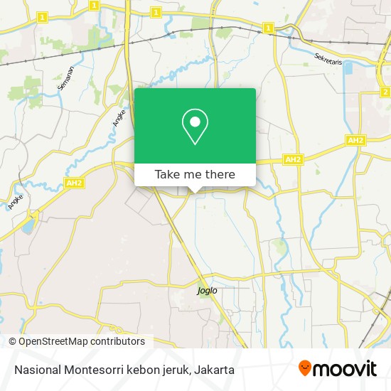 Nasional Montesorri kebon jeruk map