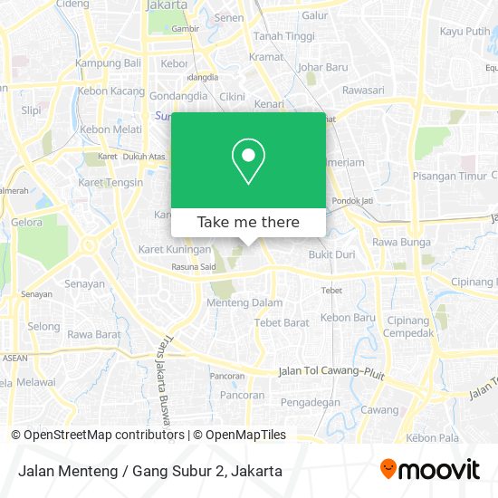 Jalan Menteng / Gang Subur 2 map