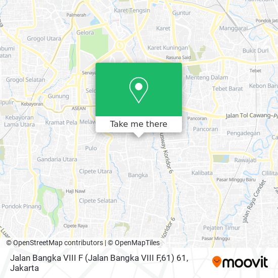 Jalan Bangka VIII F (Jalan Bangka VIII F,61) 61 map