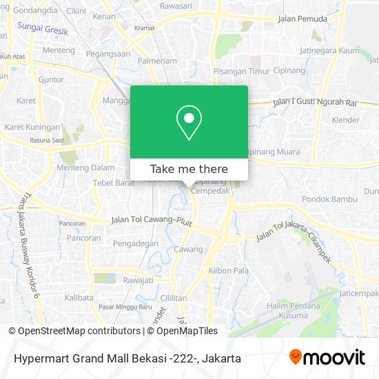 Hypermart Grand Mall Bekasi -222- map