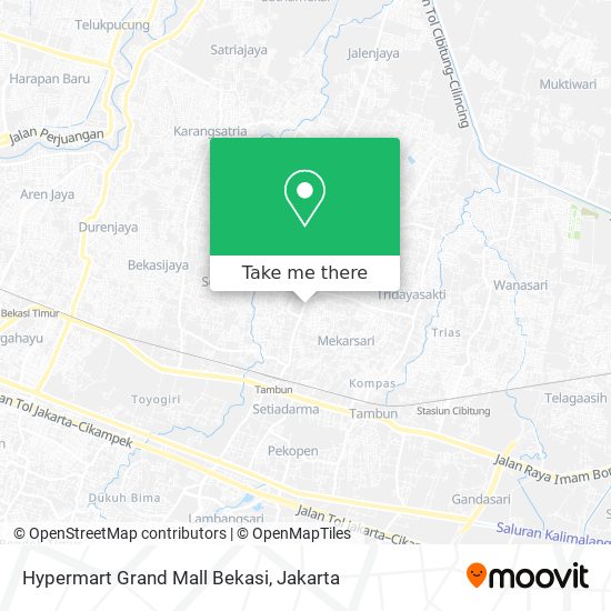 Hypermart Grand Mall Bekasi map