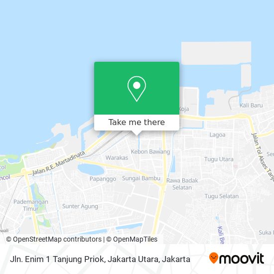 Jln. Enim 1 Tanjung Priok, Jakarta Utara map