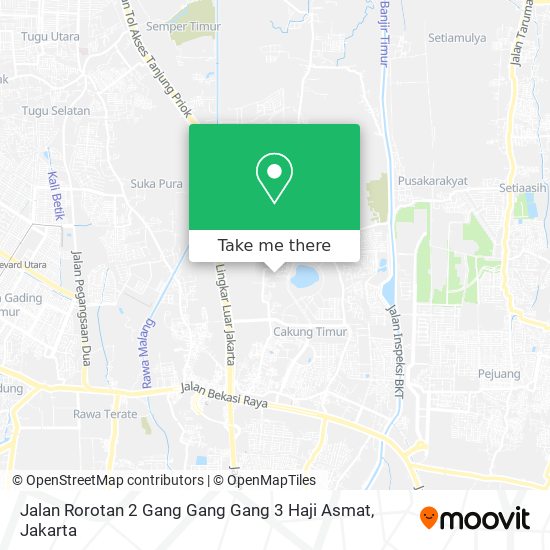 Jalan Rorotan 2 Gang Gang Gang 3 Haji Asmat map