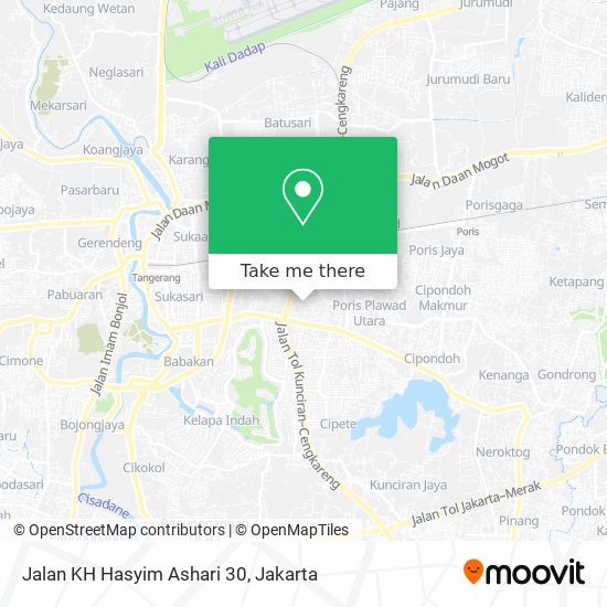 Jalan KH Hasyim Ashari 30 map