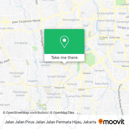 Jalan Jalan Pirus Jalan Jalan Permata Hijau map