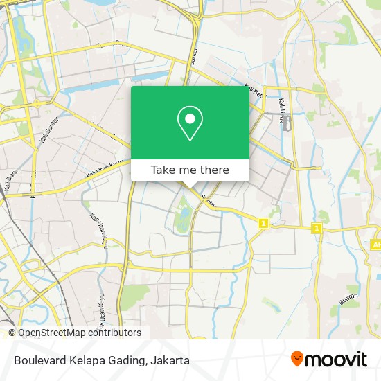 Boulevard Kelapa Gading map