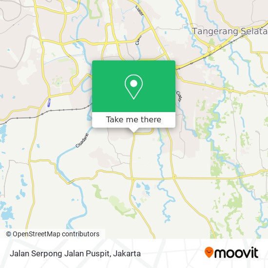 Jalan Serpong Jalan Puspit map