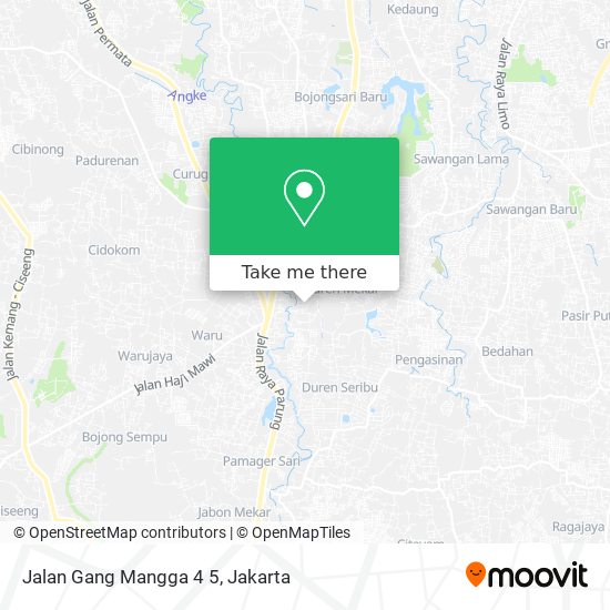 Jalan Gang Mangga 4 5 map