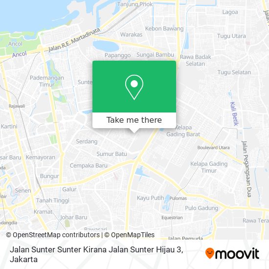 Jalan Sunter Sunter Kirana Jalan Sunter Hijau 3 map
