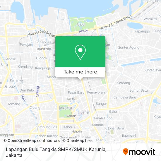 Lapangan Bulu Tangkis SMPK / SMUK Karunia map