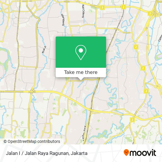 Jalan I / Jalan Raya Ragunan map