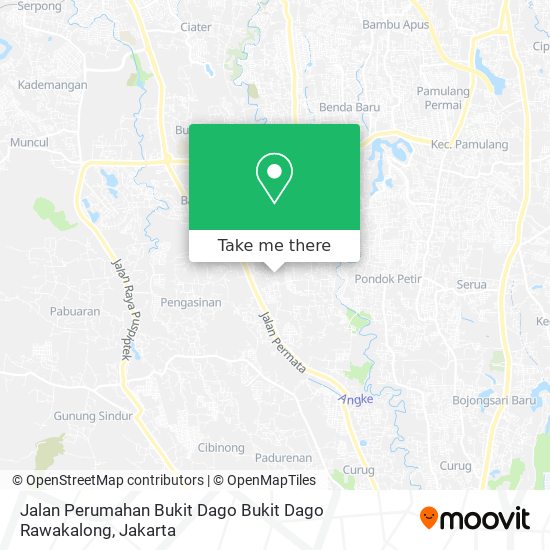 Jalan Perumahan Bukit Dago Bukit Dago Rawakalong map